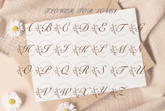 Flower for Love Font - Preview 1