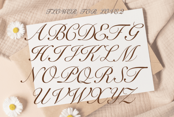 Flower for Love Font - Preview 2
