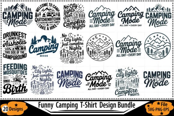 Funny Camping SVG Bundle
