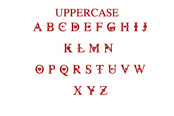 Love Beat Font PNG with transparent background - Preview 1