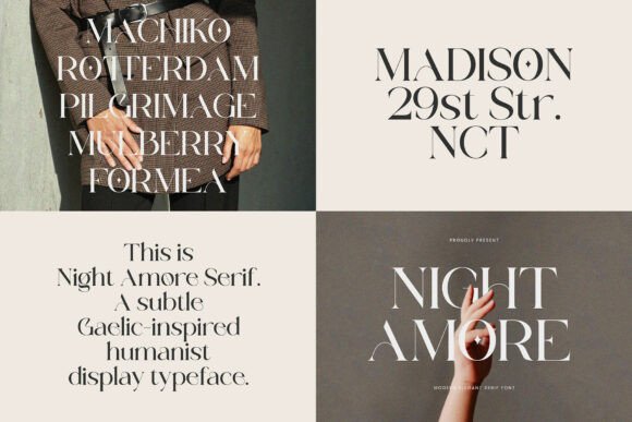 Modern Bundle Font PNG with transparent background - Preview 1