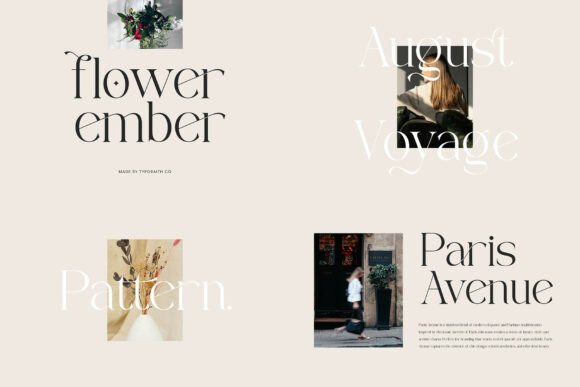 Modern Bundle Font PNG with transparent background - Preview 3