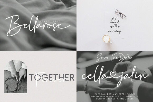 Modern Bundle Font PNG with transparent background - Preview 5