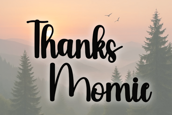 Monday Sunrise Font PNG with transparent background - Preview 6