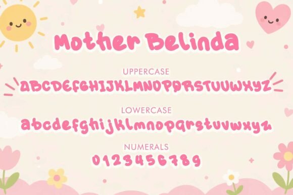 Mother Melinda Font PNG with transparent background - Preview 3