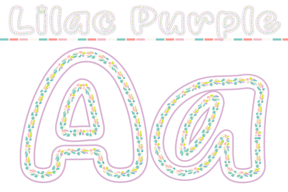 Pastel Mosaic Font Bundle Font PNG with transparent background - Preview 3