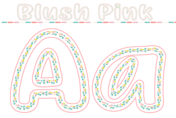 Pastel Mosaic Font Bundle Font PNG with transparent background - Preview 6
