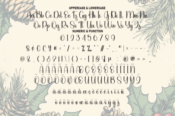Santavintage Font PNG with transparent background - Preview 6