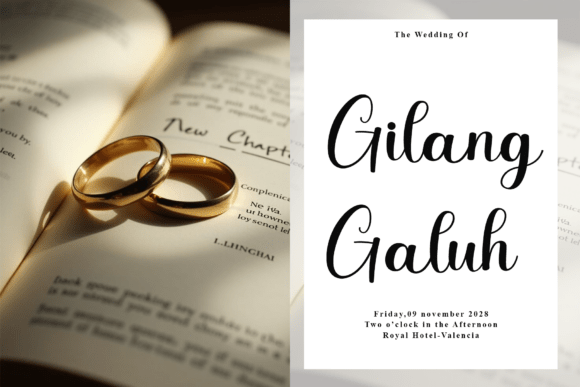 Signatur Engagement Font PNG with transparent background - Preview 3