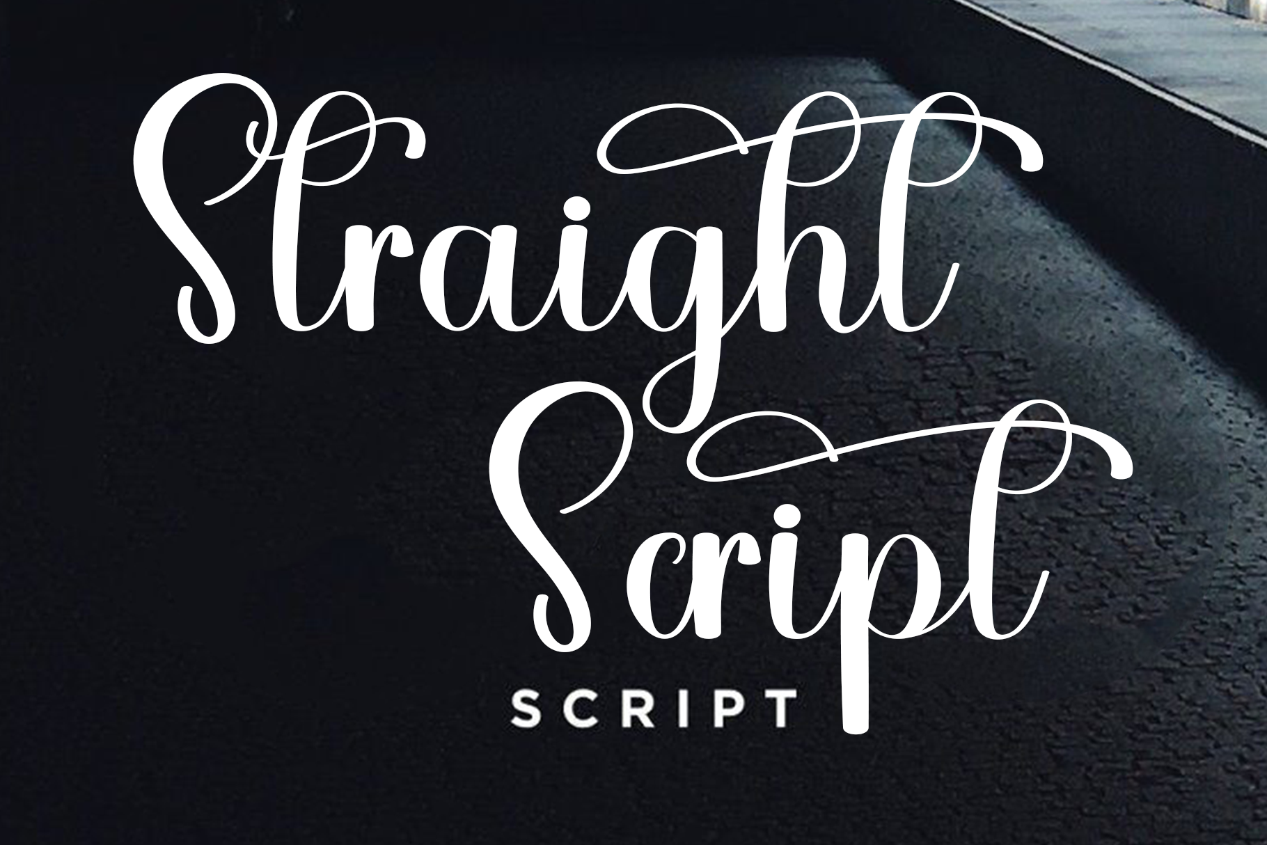 Straight Script, upright calligraphy with looping flourishes