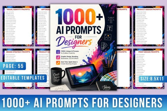 1000+ AI Prompts for Designers