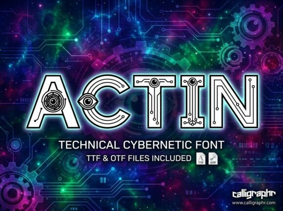 Actin Font - Preview 1