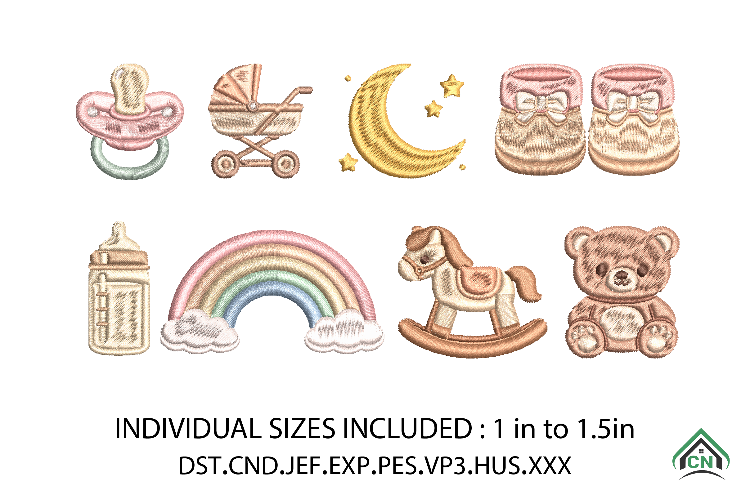 Baby Mini Embroidery Design Bundle