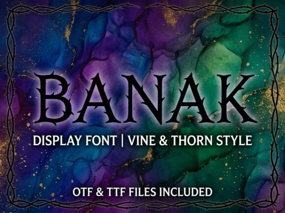 Banak Font - Preview 2