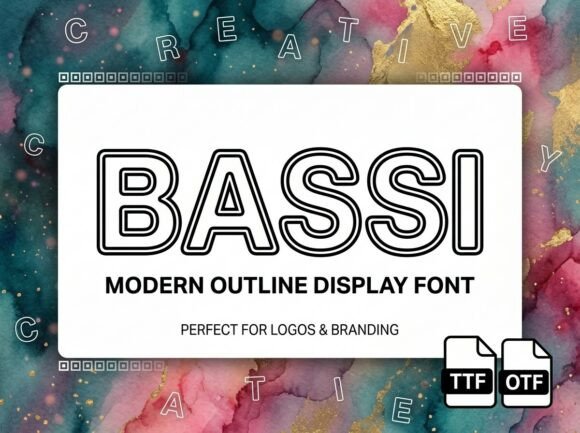 Bassi Font PNG with transparent background - Preview 1