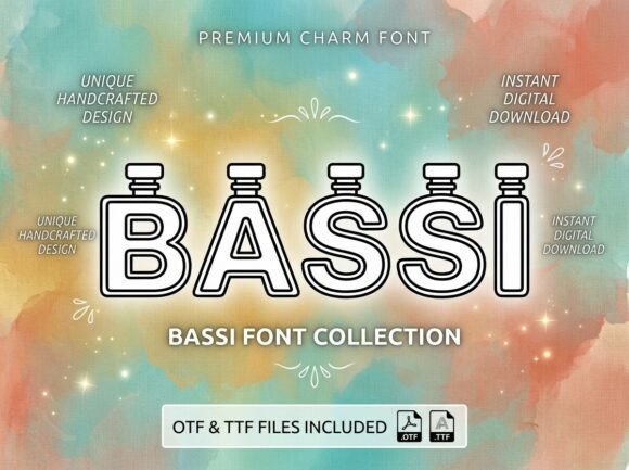 Bassi Font PNG with transparent background - Preview 2