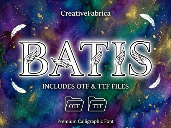 Batis Font PNG with transparent background - Preview 1