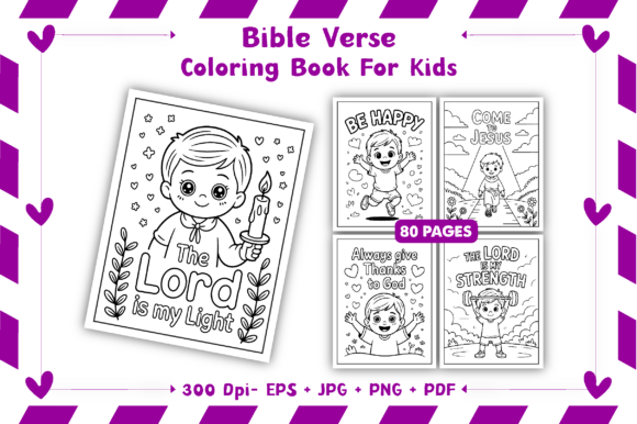 Bible Verse Coloring Book for Kids