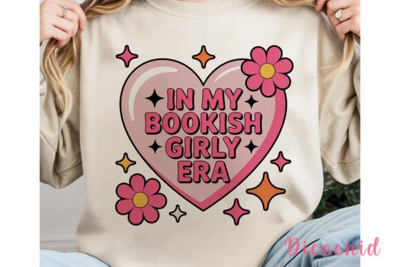 Bookish Girly Era Sublimation Design Gráfico Ilustraciones Imprimibles Por Diceenid