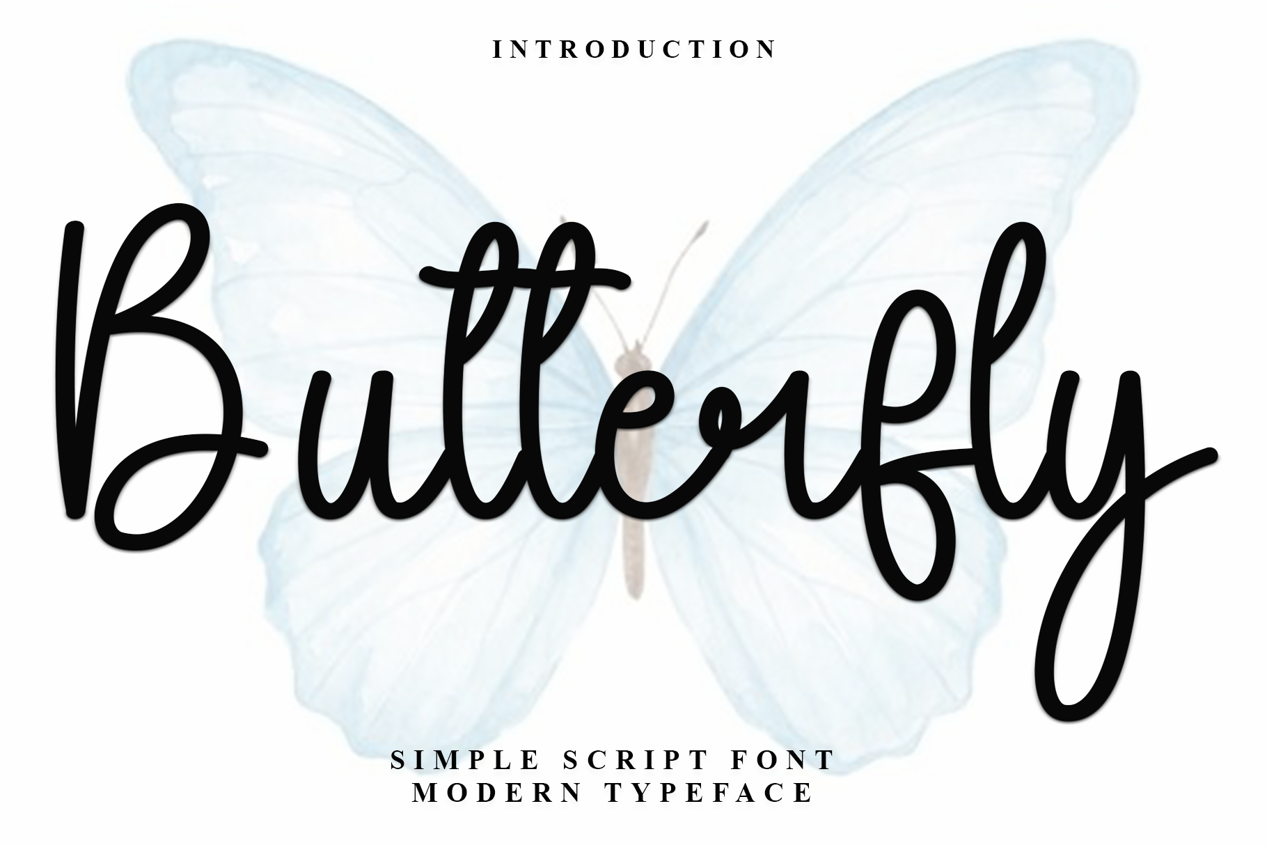 Butterfly Font by Inermedia STUDIO · Creative Fabrica