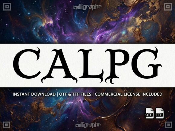 Calpg Font - Preview 2