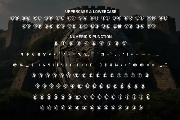 Castle Shield Font - Preview 6