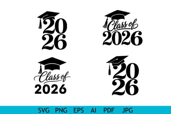 Class of 2026 Graduation Designs Graphic Crafts By Silhouette Station