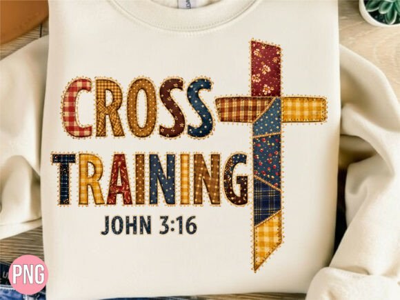 Cross Training John 3:16 Scripture PNG