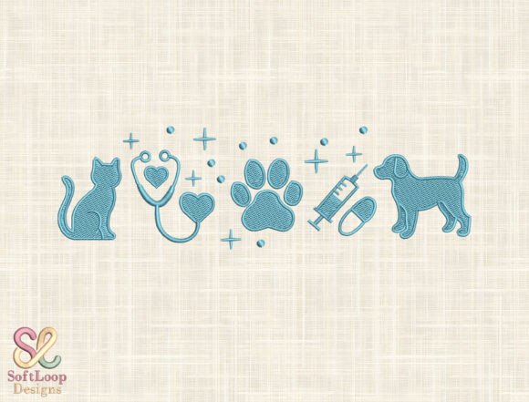 Dog & Cat Machine Embroidery File