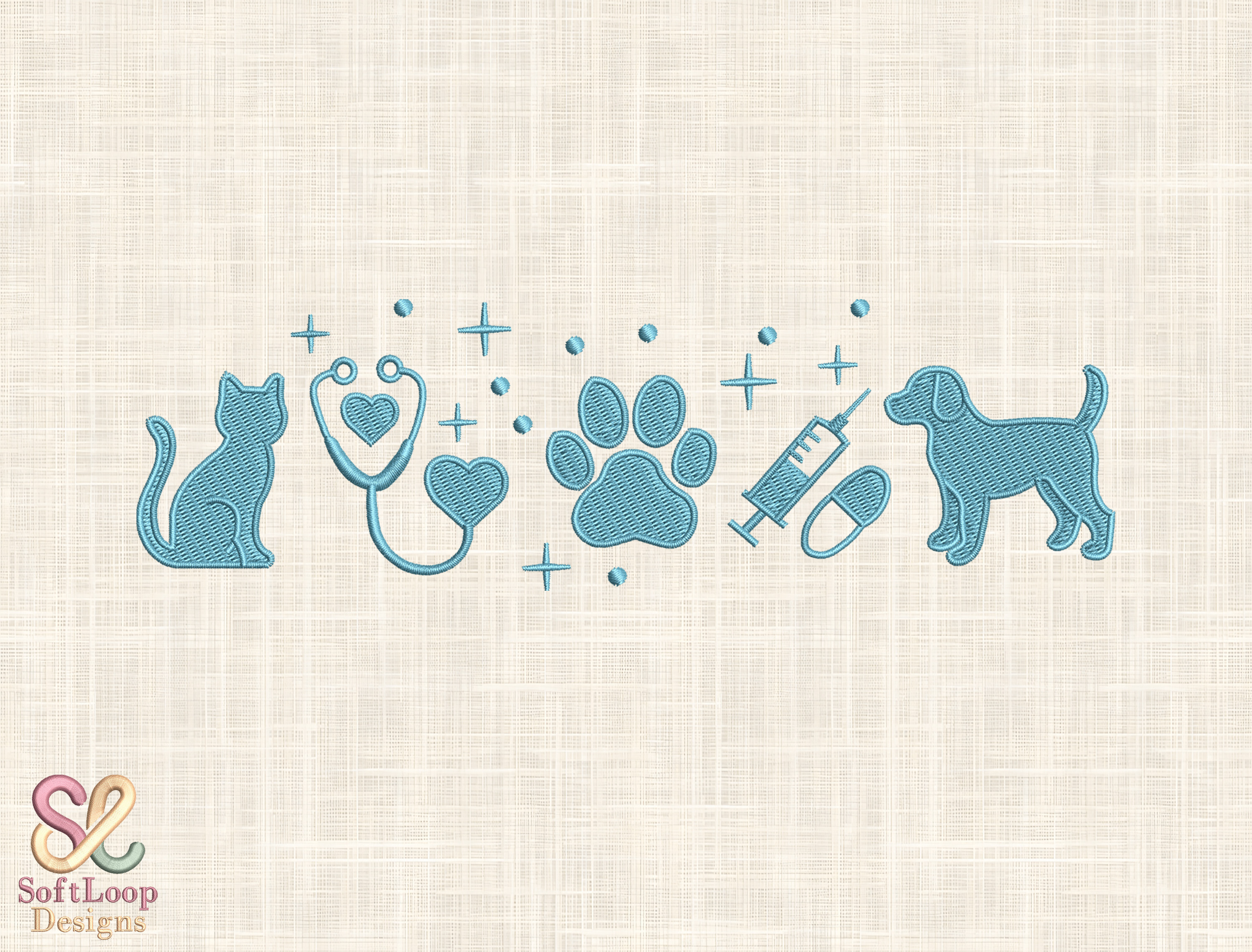 Dog & Cat Machine Embroidery File