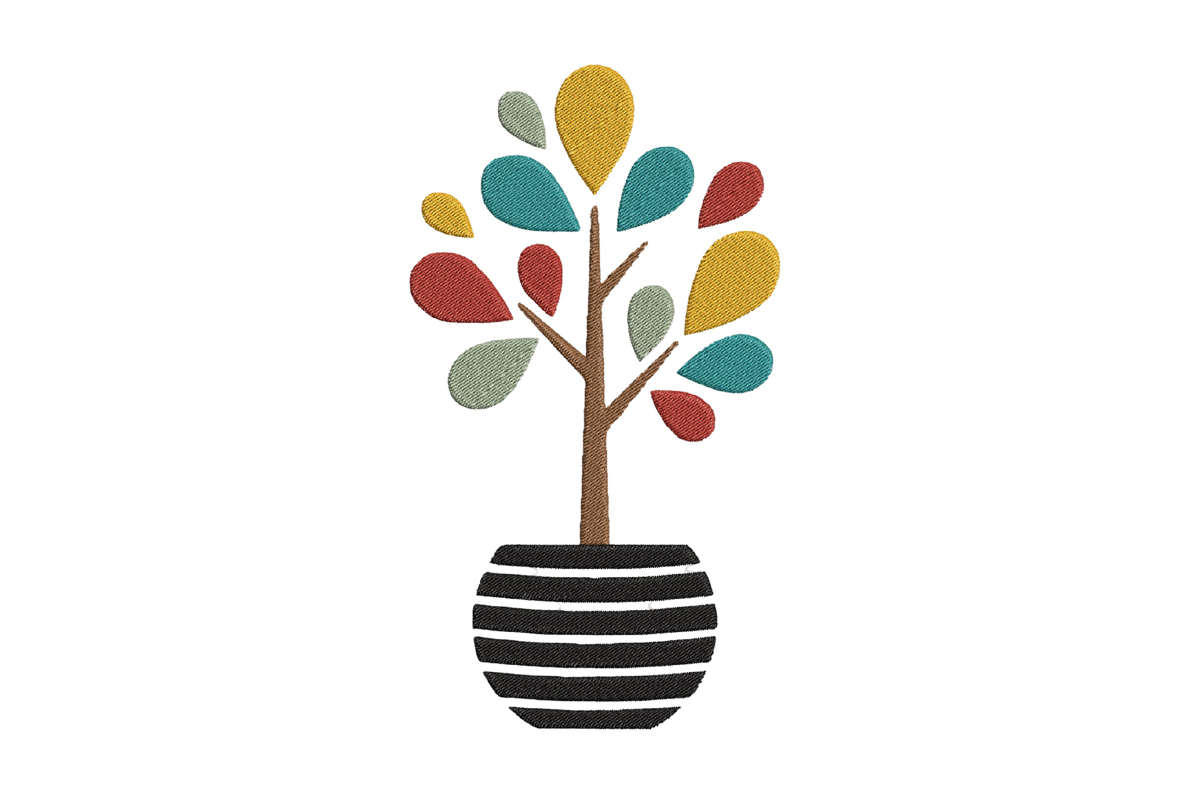 Embroidery Small Branches Design