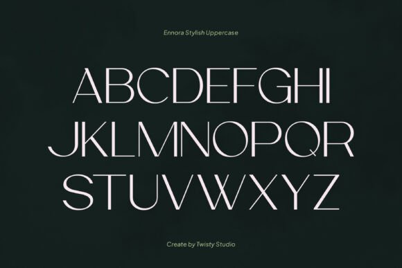 Ennora Font PNG with transparent background - Preview 5
