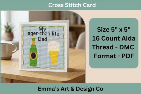 Fathers Day Cross Stitch Pattern