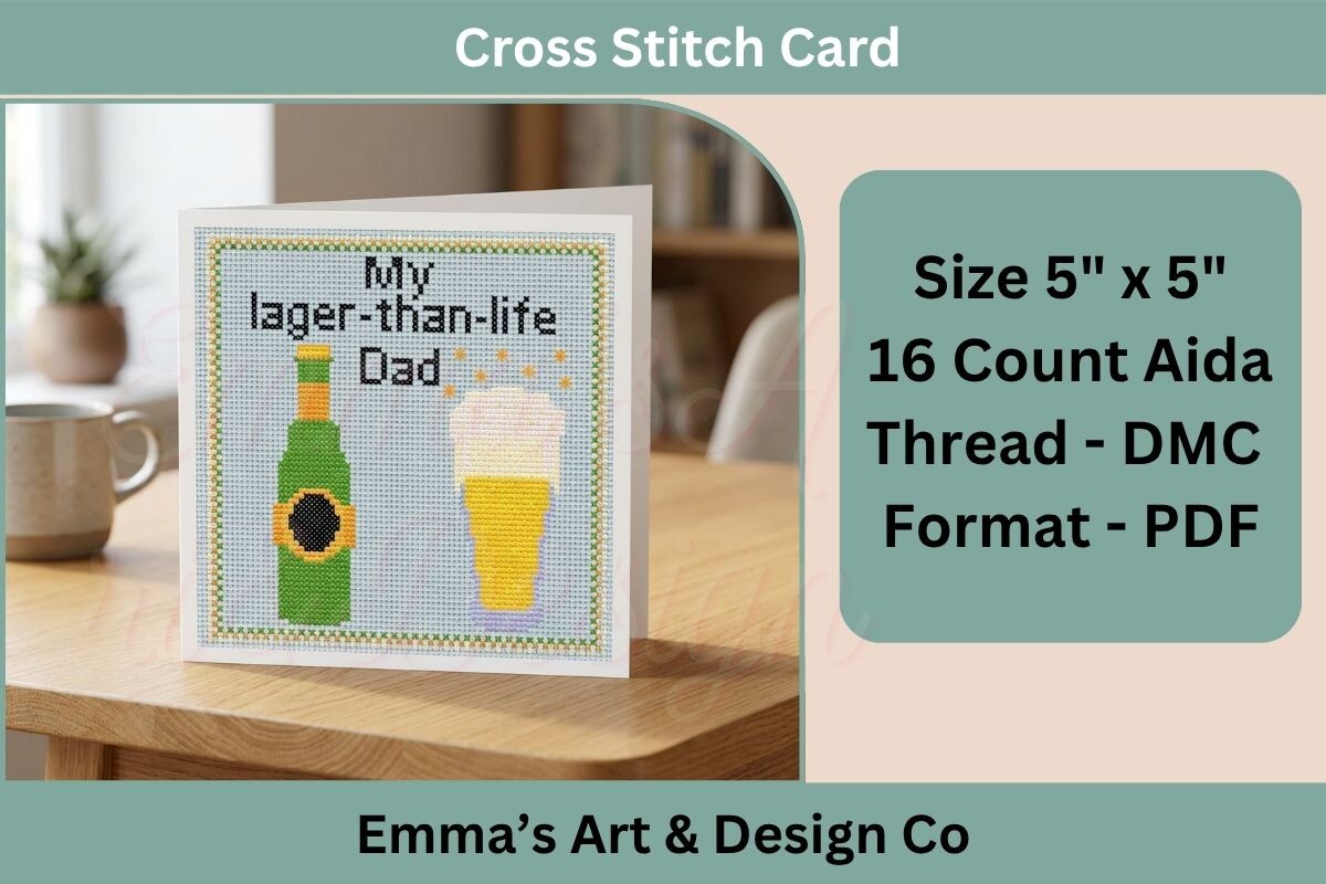 Fathers Day Cross Stitch Pattern