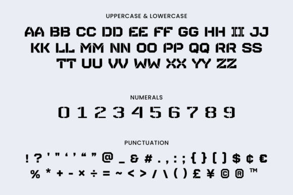 Futuristic Action Font PNG with transparent background - Preview 1