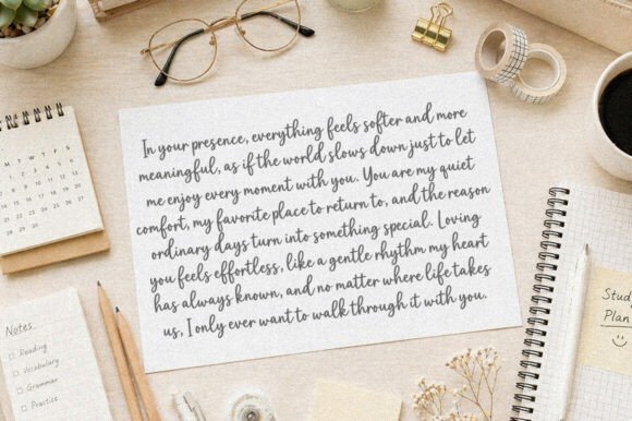 Honeymoon Font - Preview 1