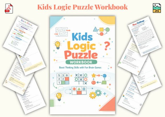 Kids Logic Puzzle Workbook