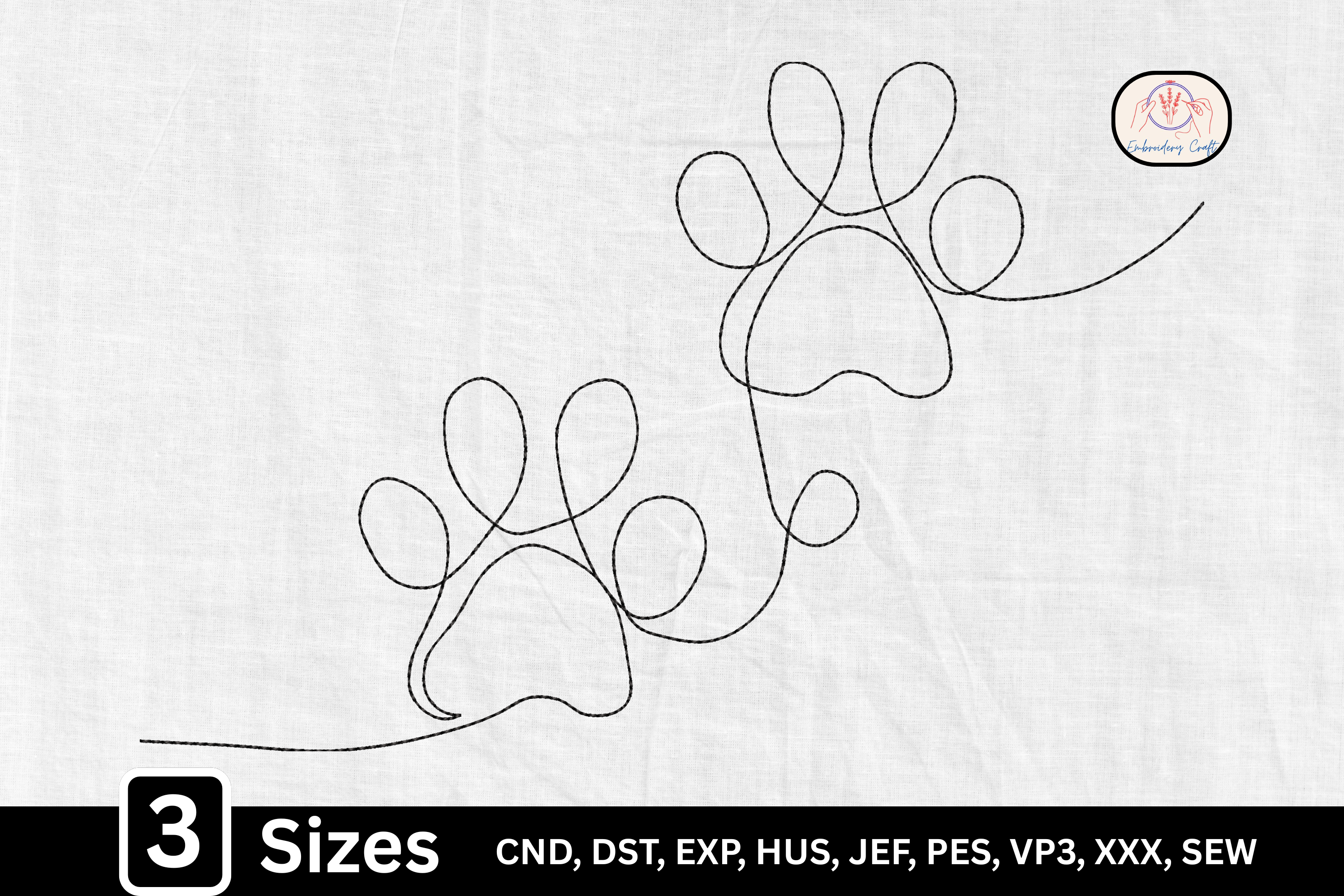 Line Art Dog Paw