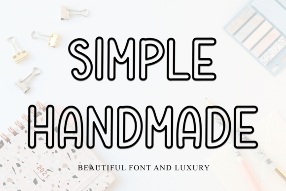 Monocrome Font PNG with transparent background - Preview 3