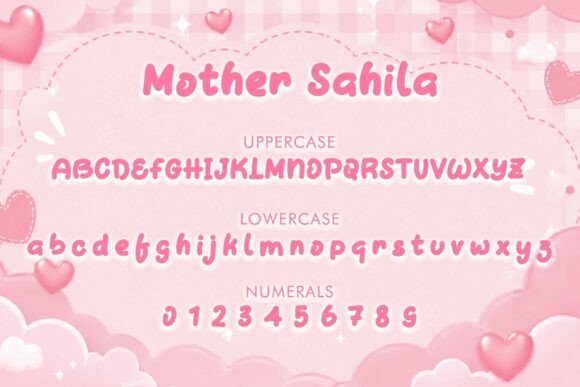 Mother Sahila Font PNG with transparent background - Preview 3