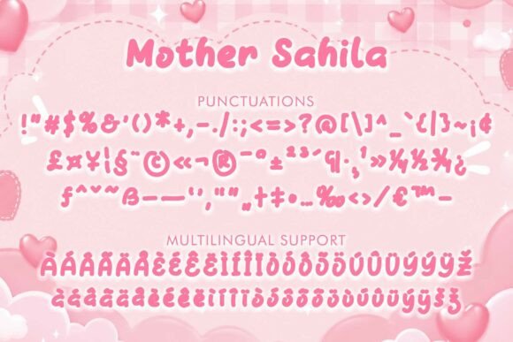 Mother Sahila Font PNG with transparent background - Preview 4