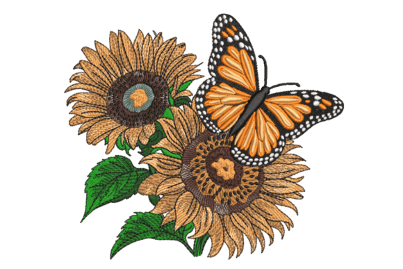Sunflower & Monarch