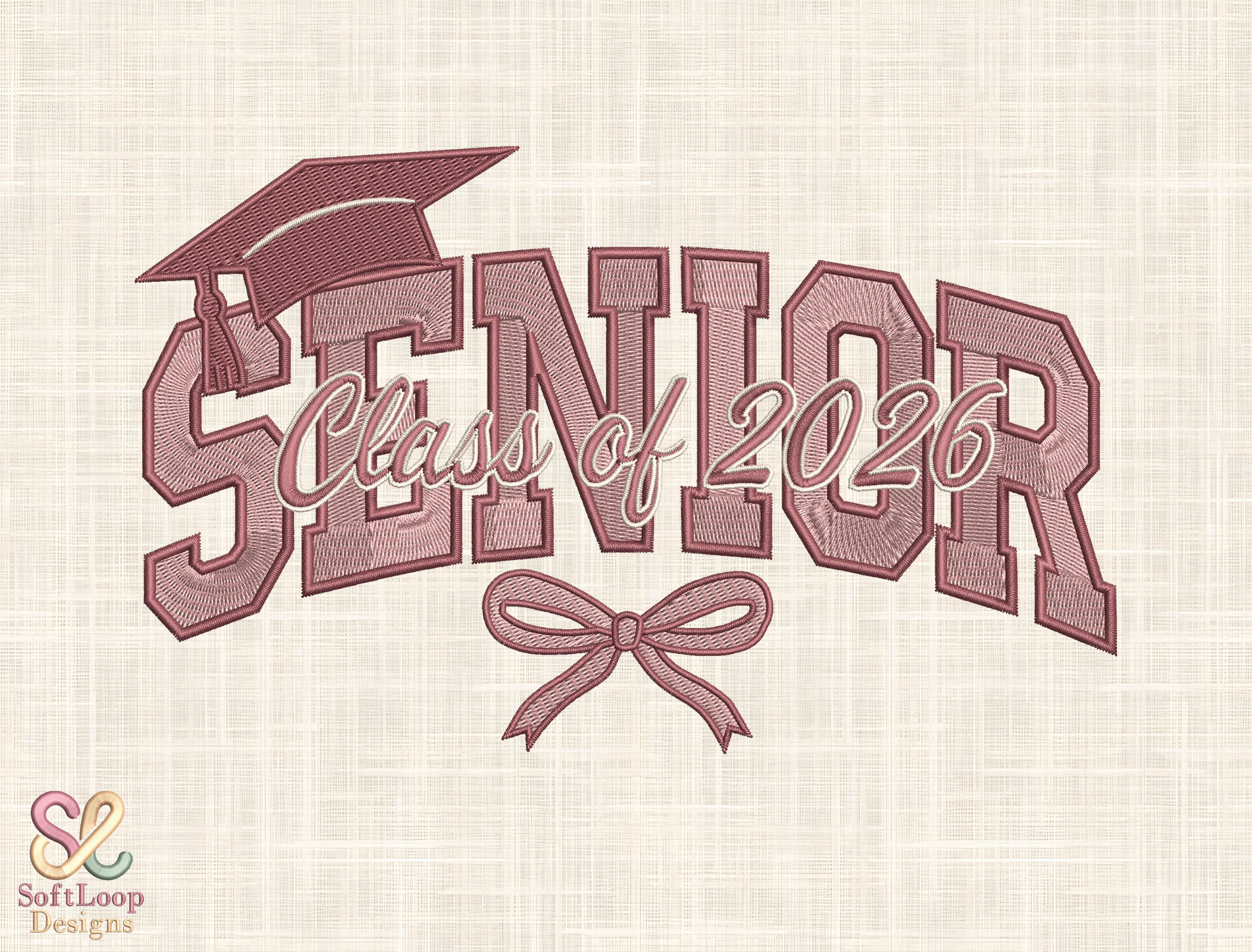 Trendy Graduation Machine Embroidery
