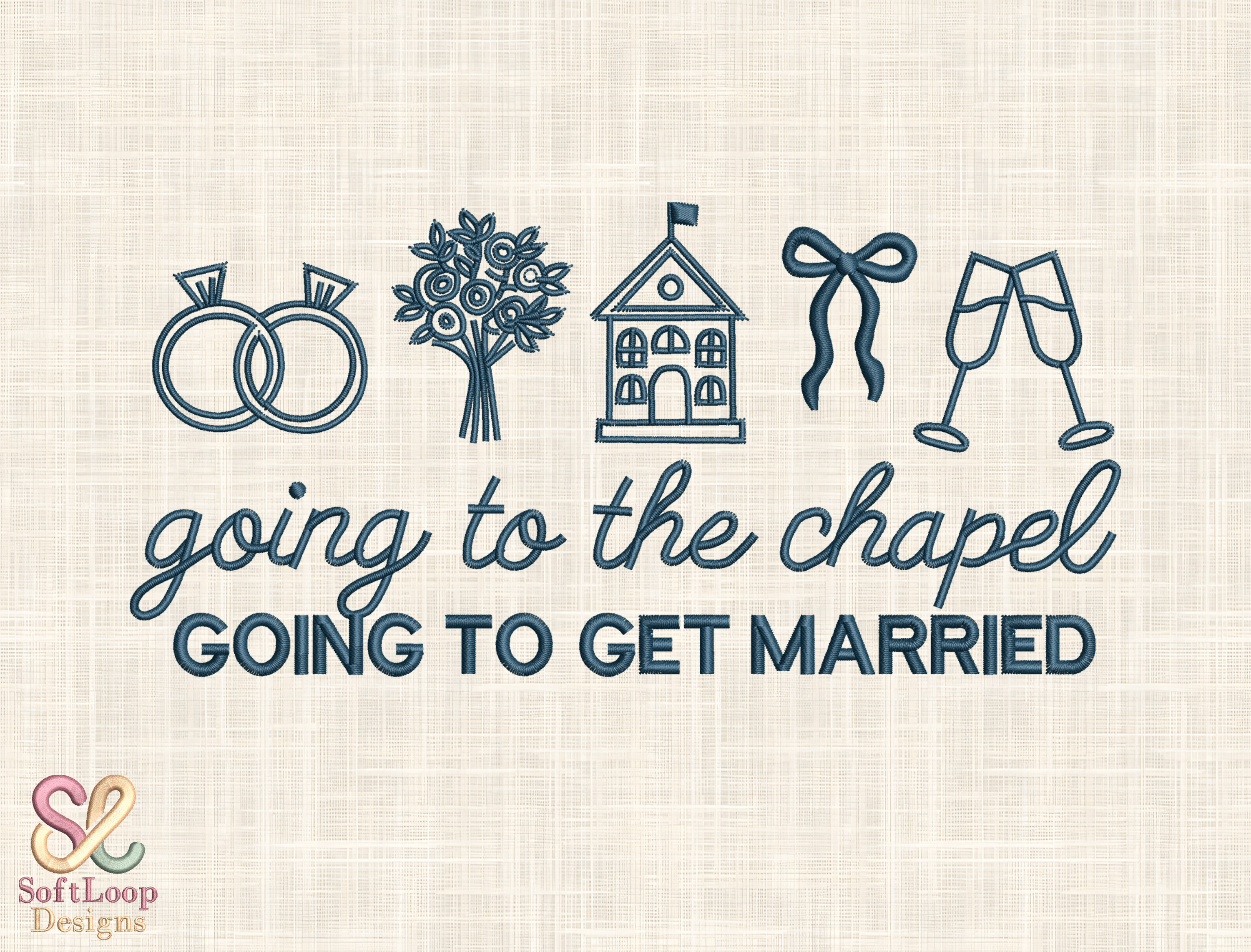 Wedding Icons Machine Embroidery File