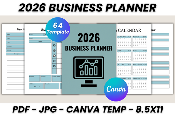2026 Business Planner Canva Template