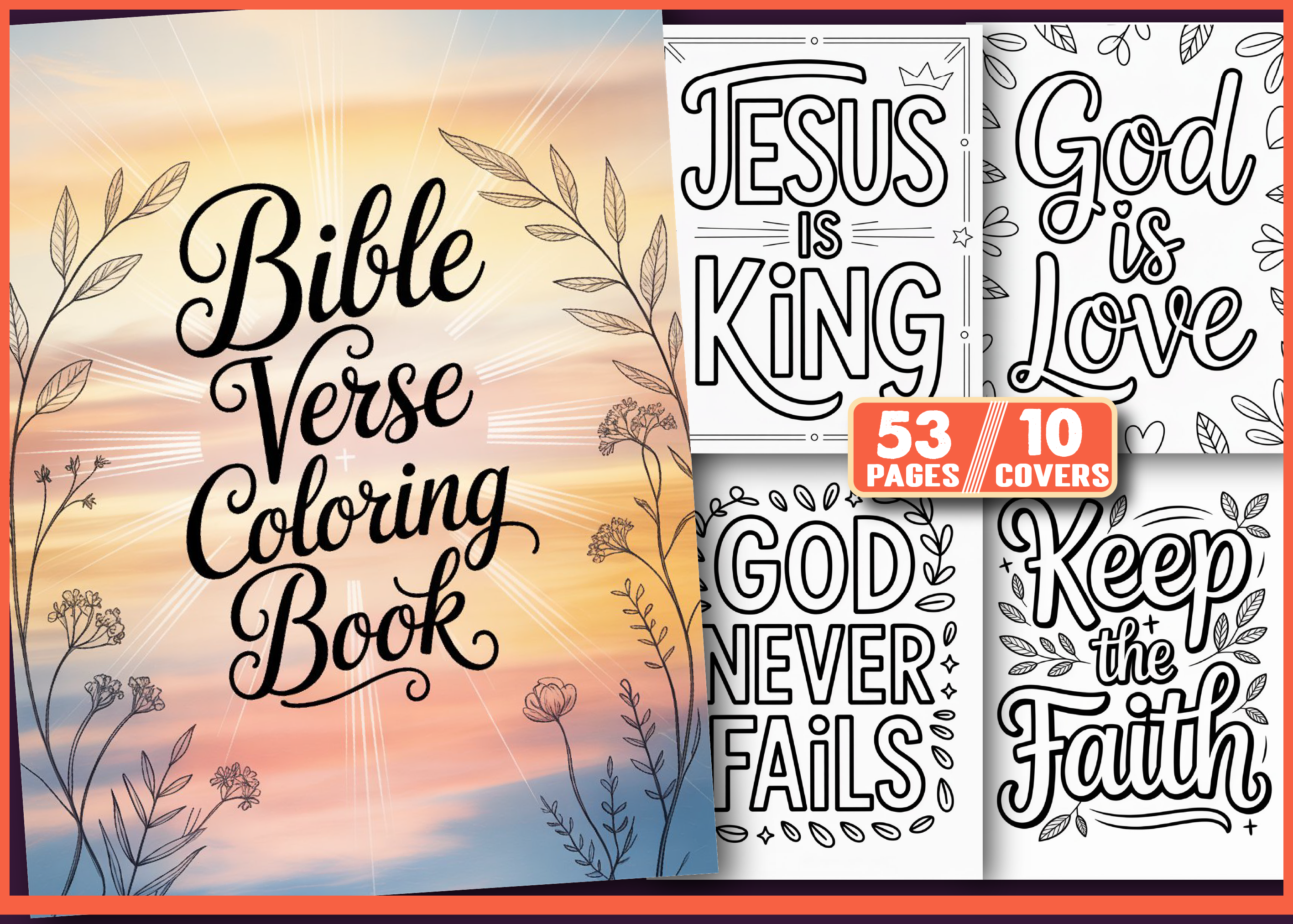Bible Verse Coloring Book Pages