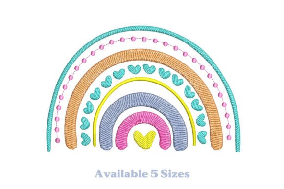 Boho Heart Rainbow