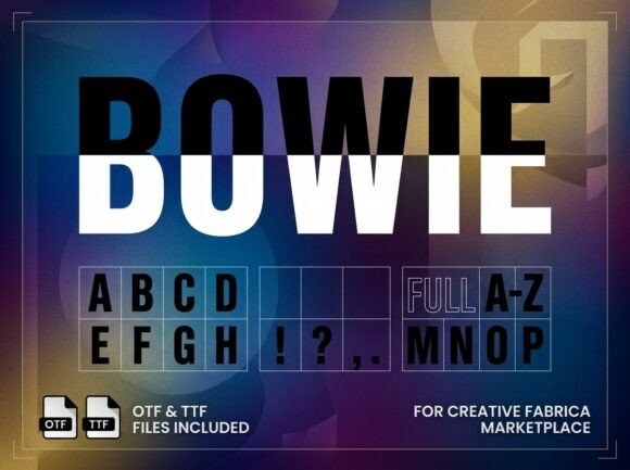 Bowie Font - Preview 1