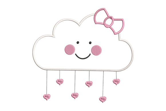 Cloud Girl Applique
