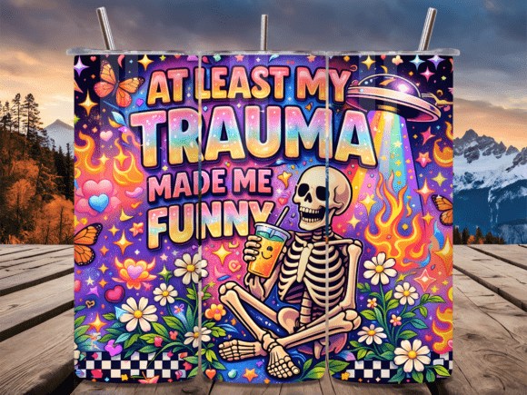 Funny Skeleton Sarcastic Tumbler Wrap